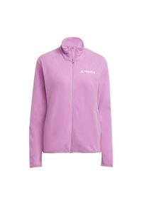 Adidas - Kurtka Multi Essentials Full-Zip Fleece. Kolor: fioletowy. Materiał: polar, materiał