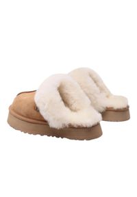Ugg - Buty do chodzenia dla dorosłych UGG Disquette Slipper Chestnut. Kolor: brązowy. Materiał: skóra. Sport: turystyka piesza #2