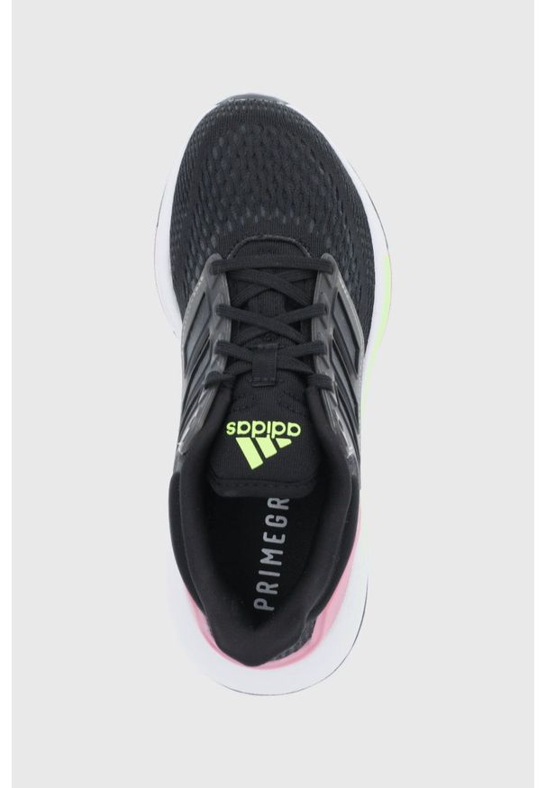 Adidas - adidas - Buty EQ21 Run. Nosek buta: okrągły. Zapięcie: sznurówki. Kolor: czarny. Materiał: materiał. Sport: bieganie