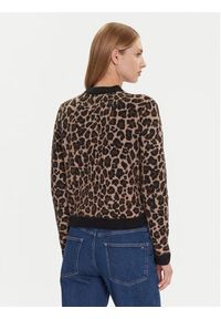 Tommy Jeans Kardigan Leopard DW0DW21968 Brązowy Regular Fit. Kolor: brązowy. Materiał: syntetyk #5