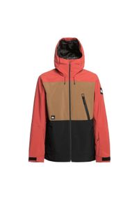 Kurtka snowboardowa męska Quiksilver Sycamore. Kolor: czerwony, wielokolorowy. Sport: snowboard #1