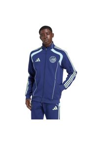 Adidas - Kurtka dresowa Ajax Amsterdam UBP Doubleknit 2025/26. Kolor: niebieski. Materiał: dresówka. Sport: piłka nożna #1