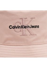 Calvin Klein Jeans Kapelusz Monogram Bucket Hat K60K611029 Różowy. Kolor: różowy. Materiał: materiał #3