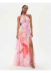 Fracomina Sukienka letnia FQ24SD3014W412N4 Różowy Regular Fit. Kolor: różowy. Materiał: syntetyk. Sezon: lato