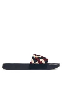 TOMMY HILFIGER - Tommy Hilfiger Klapki Th Braided Pool Slide FW0FW09203 Kolorowy. Materiał: materiał. Wzór: kolorowy #1