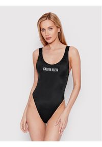 Calvin Klein Swimwear Strój kąpielowy Scoop KW0KW01599 Czarny. Kolor: czarny. Materiał: syntetyk