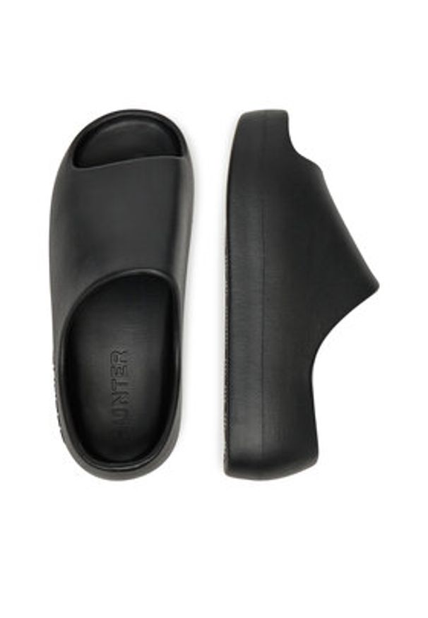 Hunter Klapki S55796 Czarny. Kolor: czarny. Materiał: syntetyk