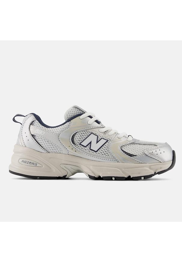 New Balance - NEW BALANCE 530 GR530KA Sneakersy damskie. Kolor: beżowy. Materiał: guma, jeans, materiał