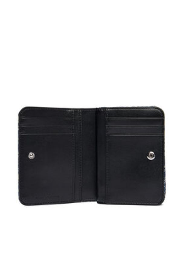 MARC JACOBS - Marc Jacobs Portfel The Mini Compact Wallet 2P5SMP013S03 Granatowy. Kolor: niebieski. Materiał: materiał