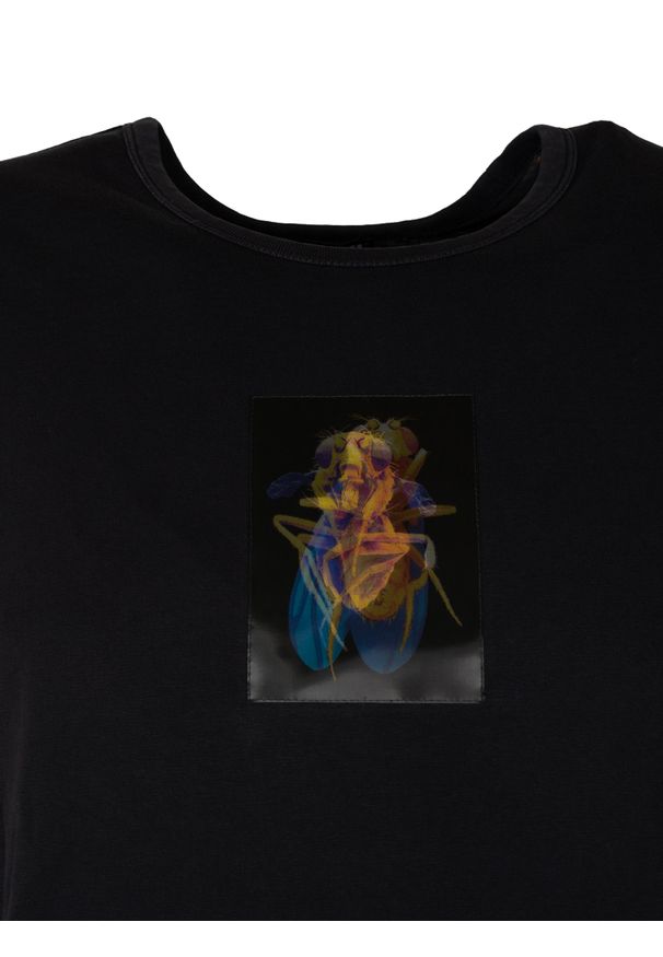 Diesel T-Shirt "Inner" | A06597-0TDAN | Mężczyzna | Czarny. Okazja: na co dzień. Kolor: czarny. Materiał: bawełna. Długość: długie. Wzór: nadruk, jednolity. Sezon: lato. Styl: elegancki, casual