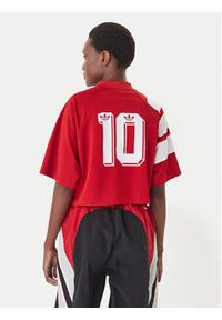 Adidas - adidas T-Shirt Chile Reconstructed Bringback KD0968 Czerwony Loose Fit. Kolor: czerwony. Materiał: syntetyk #2