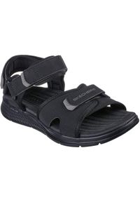 skechers - Sandały Skechers Go Consistent Sandal, Mężczyźni. Kolor: czarny. Materiał: syntetyk, materiał. Sport: pływanie, fitness