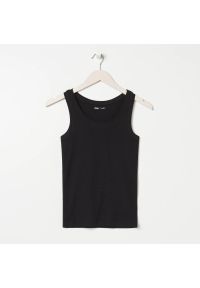 Sinsay - Koszulka na ramiączkach - Czarny. Kolor: czarny. Długość rękawa: na ramiączkach #1