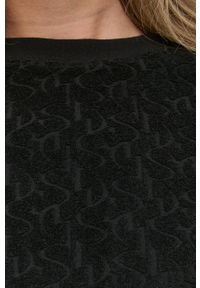 Miss Sixty bluza damska kolor czarny gładka. Kolor: czarny. Materiał: dzianina. Długość rękawa: krótki rękaw. Długość: krótkie. Wzór: gładki #6
