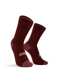 SIROKO - Skarpetki rowerowe z wełną merino Kolarstwo Siroko SRX Aravis. Kolor: czerwony. Materiał: wełna. Sport: kolarstwo #1