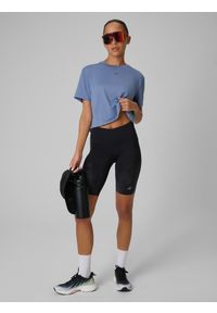 4f - 4F Koszulka do biegania szybkoschnąca damska - niebieska XS. Kolor: niebieski. Materiał: materiał. Sport: fitness, bieganie #2