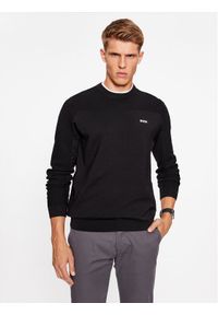 BOSS - Boss Sweter Momentum-X_Cn 50498559 Czarny Regular Fit. Kolor: czarny. Materiał: syntetyk