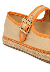 TOMMY HILFIGER - Tommy Hilfiger Espadryle Buckle Maryjane Espadrille FW0FW09239 Beżowy. Kolor: beżowy. Materiał: materiał #4