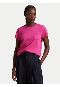 Polo Ralph Lauren T-Shirt 211898698031 Różowy Regular Fit. Typ kołnierza: polo. Kolor: różowy. Materiał: bawełna