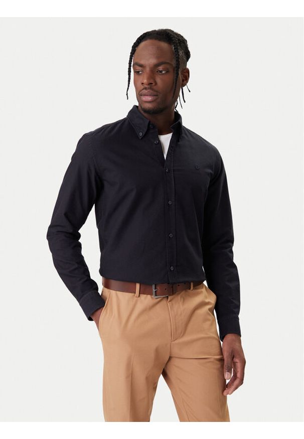 BOSS Koszula H-Roan 50555920 Granatowy Slim Fit. Kolor: niebieski. Materiał: bawełna