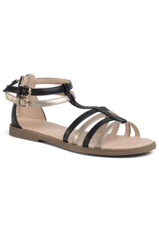 Geox Sandały J S.Karly G. D J7235D 054AJ C0531 S Czarny. Kolor: czarny. Materiał: skóra