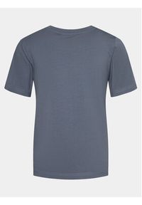 Gina Tricot T-Shirt Basic 17937 Niebieski Regular Fit. Kolor: niebieski. Materiał: bawełna