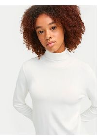 JJXX Golf Ada 12258813 Biały Slim Fit. Typ kołnierza: golf. Kolor: biały. Materiał: wiskoza #3