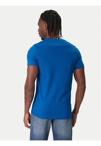 TOMMY HILFIGER - Tommy Hilfiger T-Shirt MW0MW10800 Niebieski Slim Fit. Kolor: niebieski. Materiał: bawełna #3