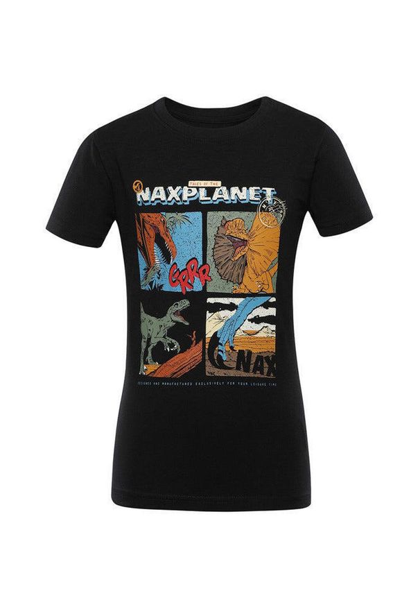 ZONE PERFECT - T-shirt Dziecięcy Nax Zaldo 116-122 - Wygoda i Styl. Kolor: fioletowy. Materiał: elastan, bawełna. Wzór: nadruk