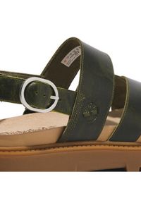 Timberland Sandały Clairemont Way Cross Strap Sandal TB0A2KZ5EEQ1 Khaki. Kolor: brązowy. Materiał: skóra