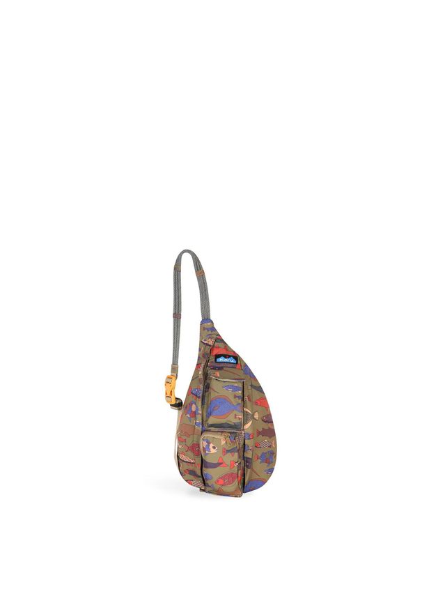 KAVU - Plecak miejski Kavu Mini Slingback - fish tessellate. Kolor: zielony
