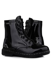 Buty do chodzenia damskie lakierowane Kappa Deenish Shine. Kolor: czarny. Materiał: lakier. Sport: turystyka piesza