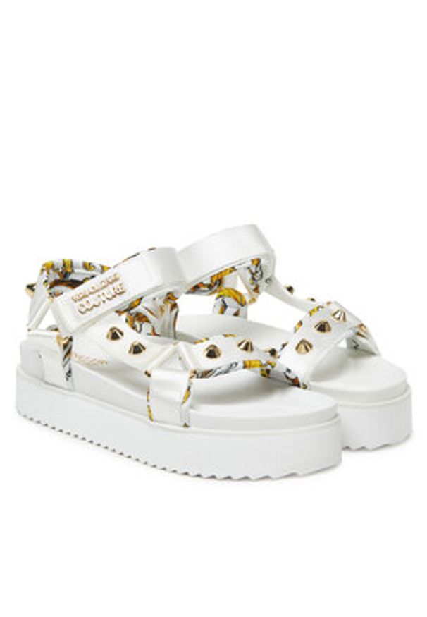 Versace Jeans Couture Sandały 78VA3SM2 Biały. Kolor: biały. Materiał: materiał