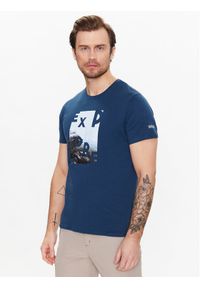 Regatta T-Shirt Breezed III RMT273 Granatowy Regular Fit. Kolor: niebieski. Materiał: bawełna #1