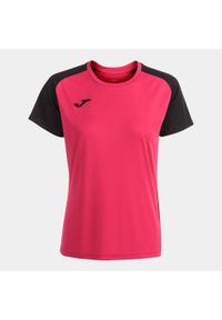 Koszulka do piłki nożnej damska Joma Academy IV. Kolor: wielokolorowy, czarny, różowy. Sport: piłka nożna