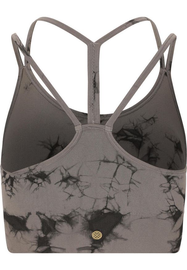 Bezszwowy biustonosz dla kobiet Athlecia Theresa Tie Dye. Kolor: beżowy. Sport: fitness