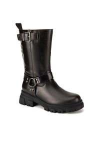 MEXX Botki MI001805043W Czarny. Kolor: czarny. Materiał: skóra