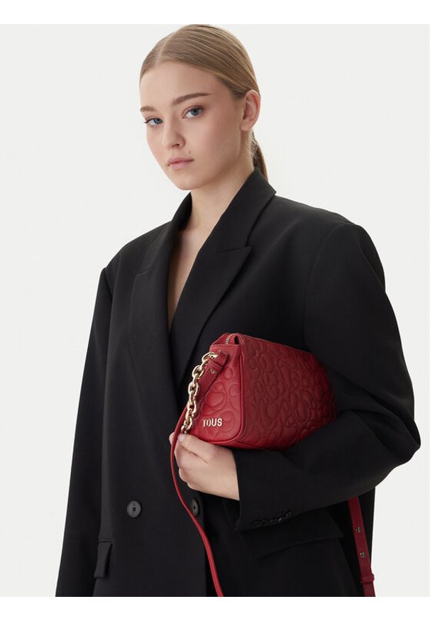Tous - TOUS Torebka Greta 2002019617 Czerwony. Kolor: czerwony. Materiał: skórzane