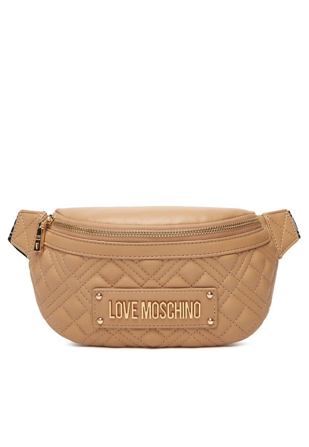 Love Moschino - Saszetka nerka LOVE MOSCHINO. Kolor: beżowy