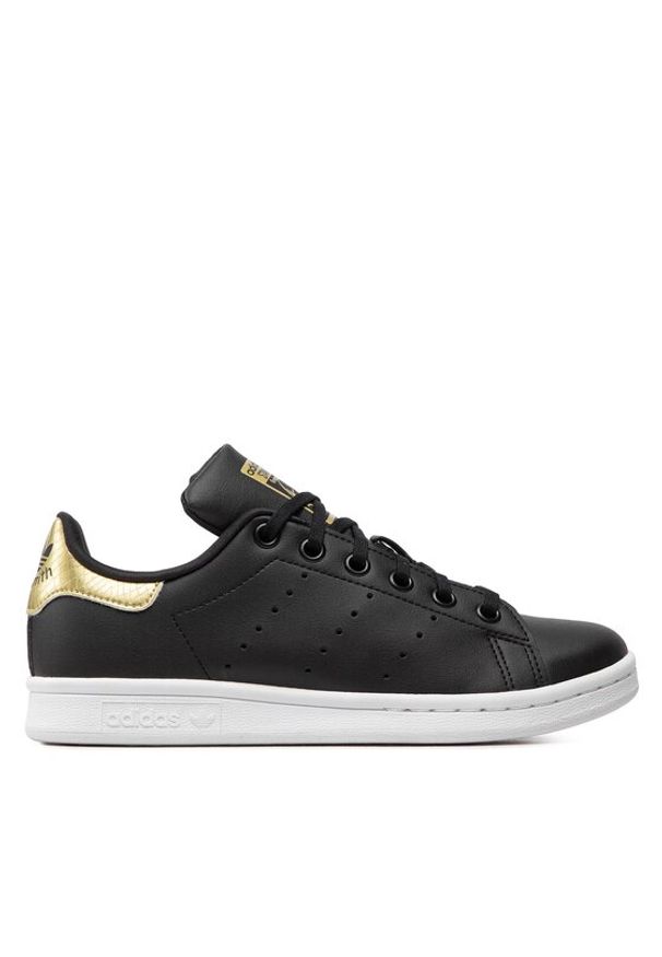 Adidas - adidas Sneakersy Stan Smith J GY4254 Czarny. Kolor: czarny. Materiał: skóra