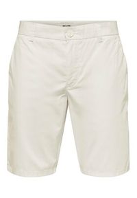 Only & Sons Szorty materiałowe Skal 22034682 Écru Slim Fit. Materiał: syntetyk #8
