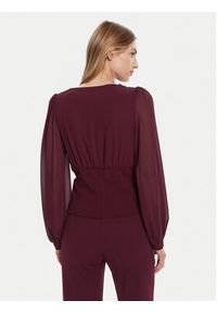 Rinascimento Bluzka CFC0126180003 Bordowy Regular Fit. Kolor: czerwony. Materiał: syntetyk