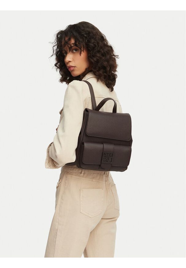 Armani Exchange Plecak XW002591 AF11902 U6018 Brązowy. Kolor: brązowy. Materiał: skóra