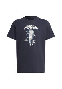Adidas - Graficzna koszulka piłkarska dla dzieci adidas Pogba. Kolor: niebieski. Sport: piłka nożna