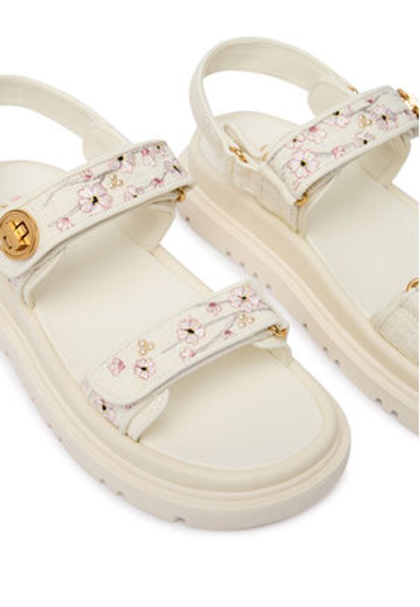 Aldo Sandały Linette 14242953 Biały. Kolor: biały. Materiał: materiał