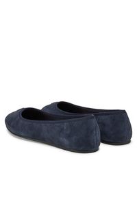 TOMMY HILFIGER - Tommy Hilfiger Baleriny Th Hardware Suede Ballerina FW0FW08655 Granatowy. Kolor: niebieski. Materiał: zamsz, skóra #6