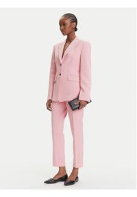 Hugo - HUGO Spodnie materiałowe Hedima-1 50544742 Różowy Slim Fit. Kolor: różowy. Materiał: syntetyk #6