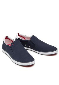 TOMMY HILFIGER - Tommy Hilfiger Tenisówki Harlow 2D FM0FM00597 Granatowy. Kolor: niebieski. Materiał: materiał #7