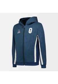 Dziecięca bluza z kapturem zapinana na zamek Le Coq Sportif EFRO Paris 2024 N°1. Typ kołnierza: kaptur. Kolor: niebieski #2