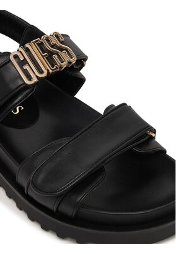 Guess Sandały FLJFBL ELE03 Czarny. Kolor: czarny. Materiał: skóra